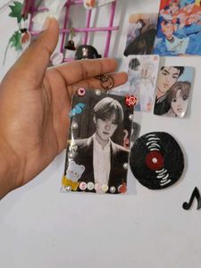 K-pop BTS suga photocard Keychain✨