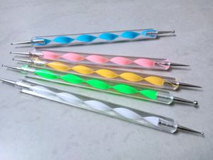 Nail Art Dotting Design Pens Set Of 5