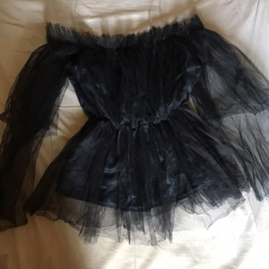 Beautiful black Net Top, Size M-L, Bust up to 36in