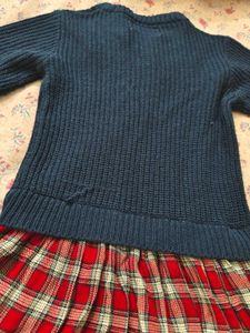Navy Blue woolen Dress