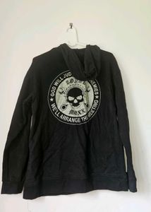 Black Zip-Up Hoodie