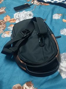 Stylish Black USB Sling Bag