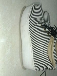 Striped Canvas Sneakers