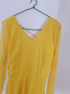 Yellow Anarkali