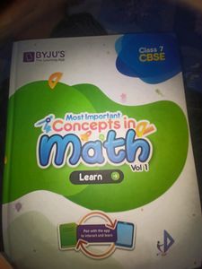 Learning Book For Class 7 Students Maths