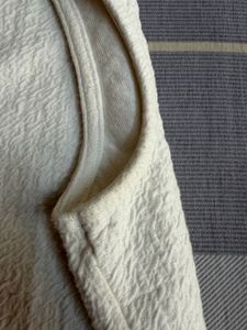 White Textured Sleeveless Top