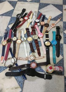 Beautiful Watches⌚Combo Pack Of 25 And 2 Freebies❤
