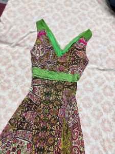 Vibrant Paisley Print Dress