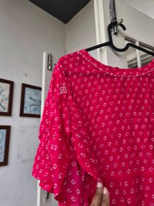 Almost new pink indo-westerm maxi dress