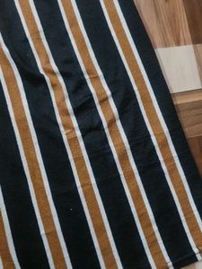 Striped Palazzo Pants with Belt