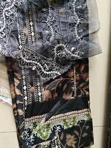 Patchwork unstitched cotton dress materi