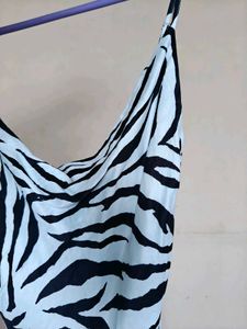 Zebra Print Mini Dress