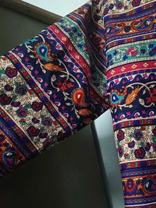 Boho Print 3/4 Sleeve Top