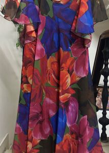 Vibrant Floral Print Dress