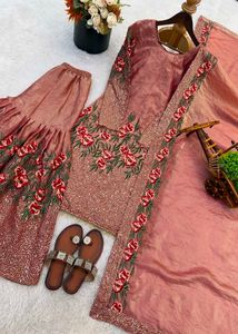 Elegant Embroidered Kurta Set with Dupatta