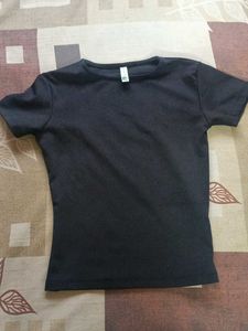 Newme Black Fitted T-Shirt