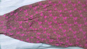 Pink Floral Summer Skirt