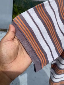 vintage good year Striped Polo Shirt
