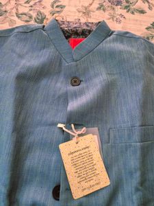 Men's Teal Nehru Jacket