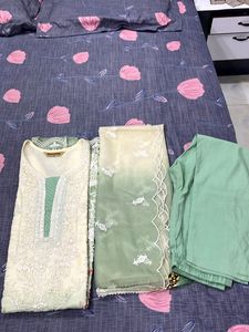 Elegant pakistani Embroidered Kurta Set