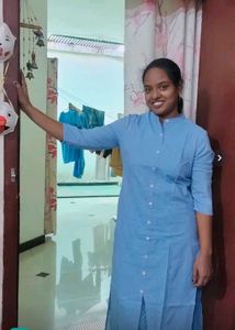 Blue Eyelet Kurta