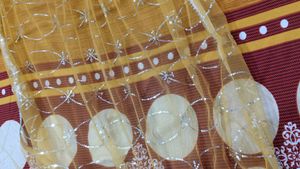 Yellow Floral Print Lehenga Choli Set
