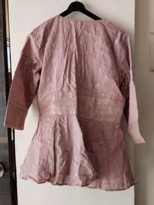 Pink Embroidered Top/Shrugs for festive