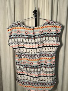 🆕Boho Print Short Sleeve Top