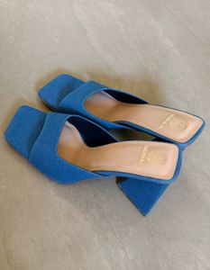 New Stylish Denim Heels