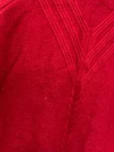 Cozy Red Knit Sweater