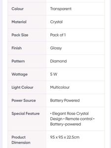 DesiDiya 5W Table Lamp with Remote Control