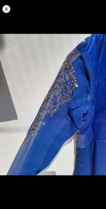 Indigo Blue Ethnic Gown Dress Kurta