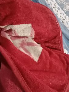 Floral Red Blanket