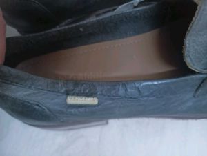 Men's Leather Slip On Saad1 Black Shoes