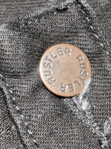Vintage Rustler By Wrangler Heavyweight Black Jean