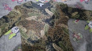 Unique Feather Print Tunic Top