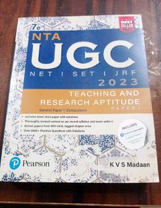 Ugc Net/Jrf Paper 1 K.V.S. Madaan Book