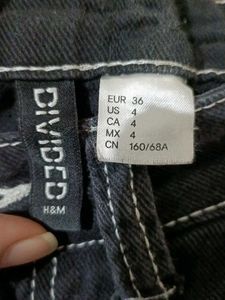 Women's Dark Wash Cargo Jeans
