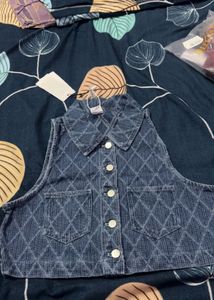 Denim Vest coat