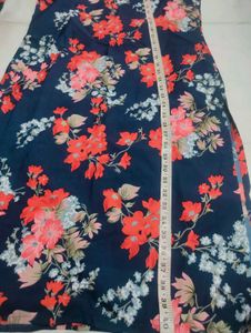 [new piece]Navy Floral Print Kurta