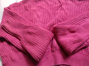 Cropped Pink Knit Cardigan