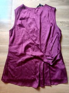 satin cute top women