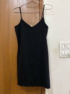 H&M Classic Black Spaghetti Strap Dress