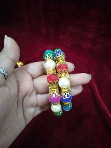 Vibrant Thread Bangles Set ( combo of 4 for 200)