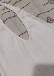 White Halter Neck Crop Top