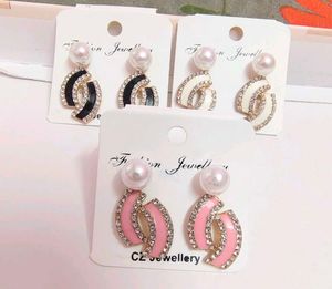 Stylish Pearl & Gemstone Dangle Earrings set