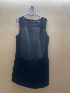 Sleek Black &amp; Grey Sheath Dress