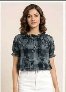 Chic Floral Print  Top