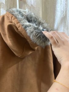 Disney-Inspired Faux Fur Cropped Hoodie