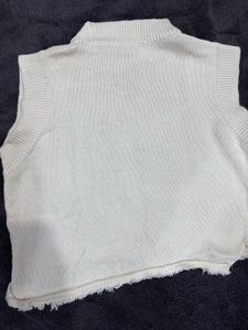 Sleeveless Knit Sweater